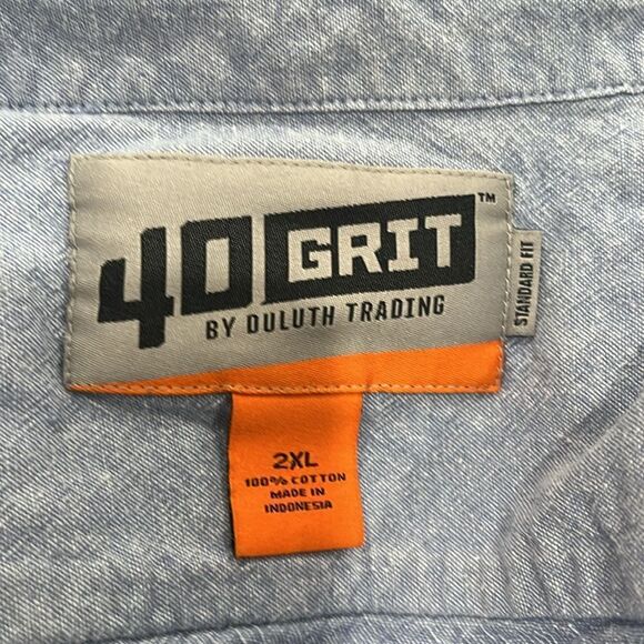 40 Grit by Duluth Trading denim shirt - Picture 4 of 5